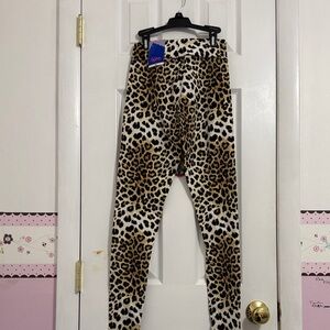 Leopard print stretch, leggings, women women’s